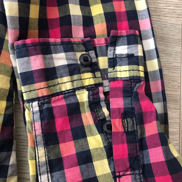🐮2/$15 Bluenotes Checkered Button-Up - Picture 4 of 6